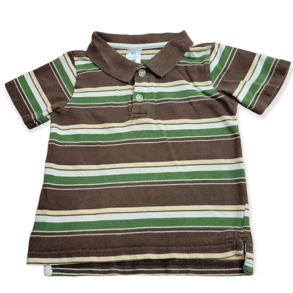 Old Navy stripped polo shirt 18/24mo